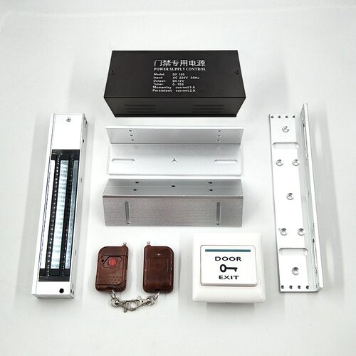 单双门遥控套装门禁系统楼宇智能感应门控制器电磁锁280kg磁力锁