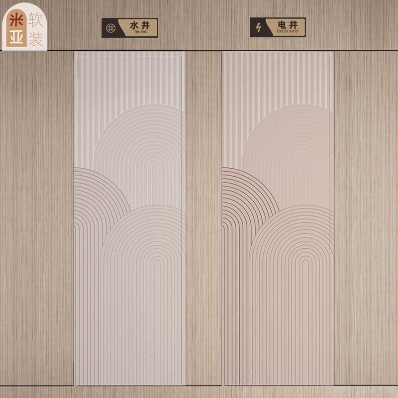 法式简约线条楼道水井电井房门旧装饰遮挡高级感复古创意改造贴纸