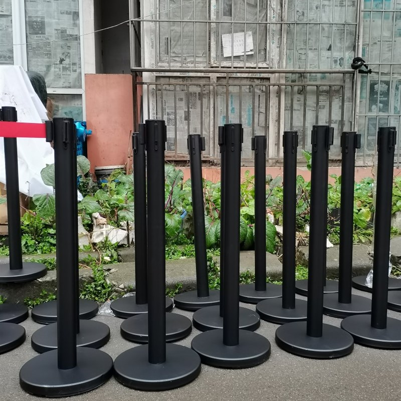 安全隔离带伸缩带排队围栏栏杆不锈钢银行一米线护栏杆警戒警示柱