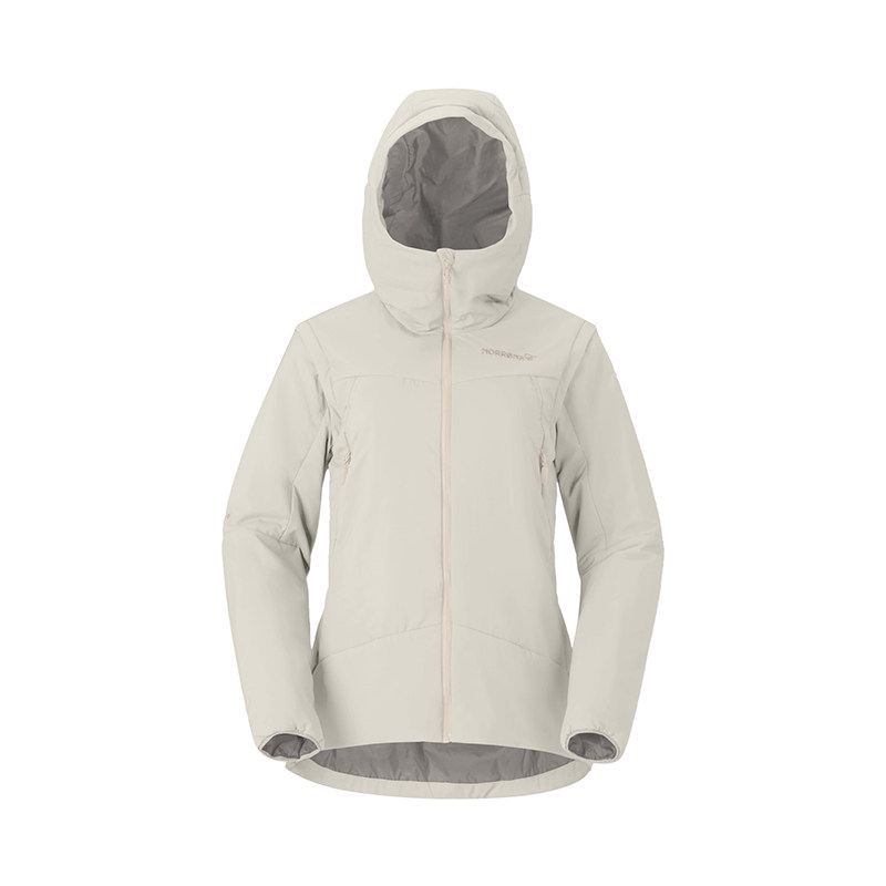 NORRONA老人头女more Thermo60 Aero200可拆卸袖子防风保暖棉服