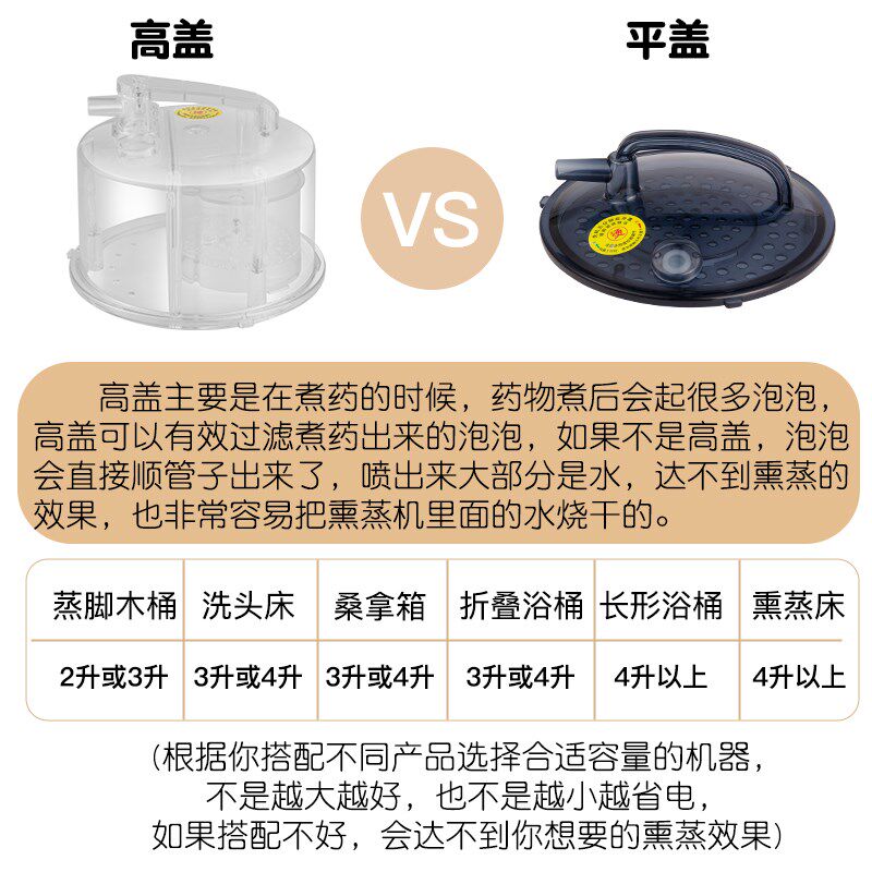 中药熏蒸机器熏蒸仪汗蒸箱家用全身发汗桑拿房理疗排毒湿蒸汽锅4L