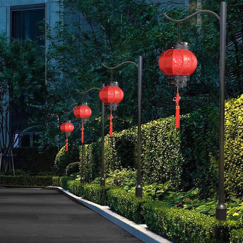 古典红灯笼高杆灯庭院灯中式景观灯民宿国潮风文旅街区景区道路灯