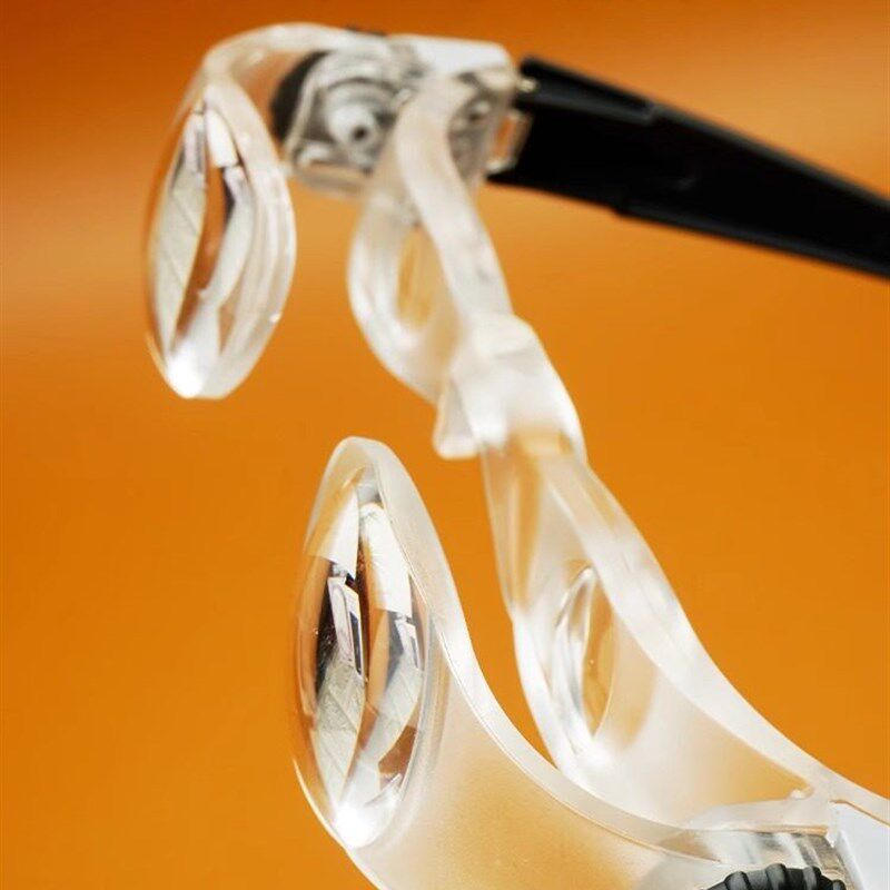 头戴式放大镜双目300度便携式眼镜弱视老花眼远近视看电视高清便