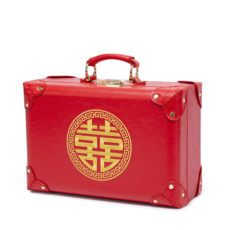 结婚彩礼红包钱盒 订婚装聘金提箱 中式风格礼金箱装百万彩礼