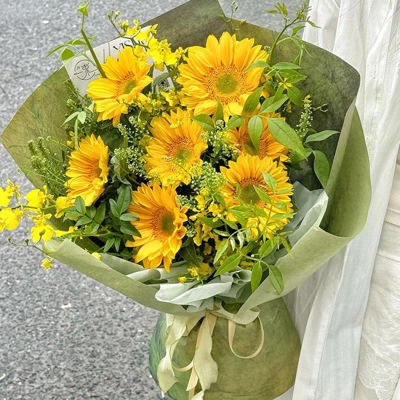 向日葵花束仿真花香皂花束成品毕业季礼物拍照闺蜜礼物