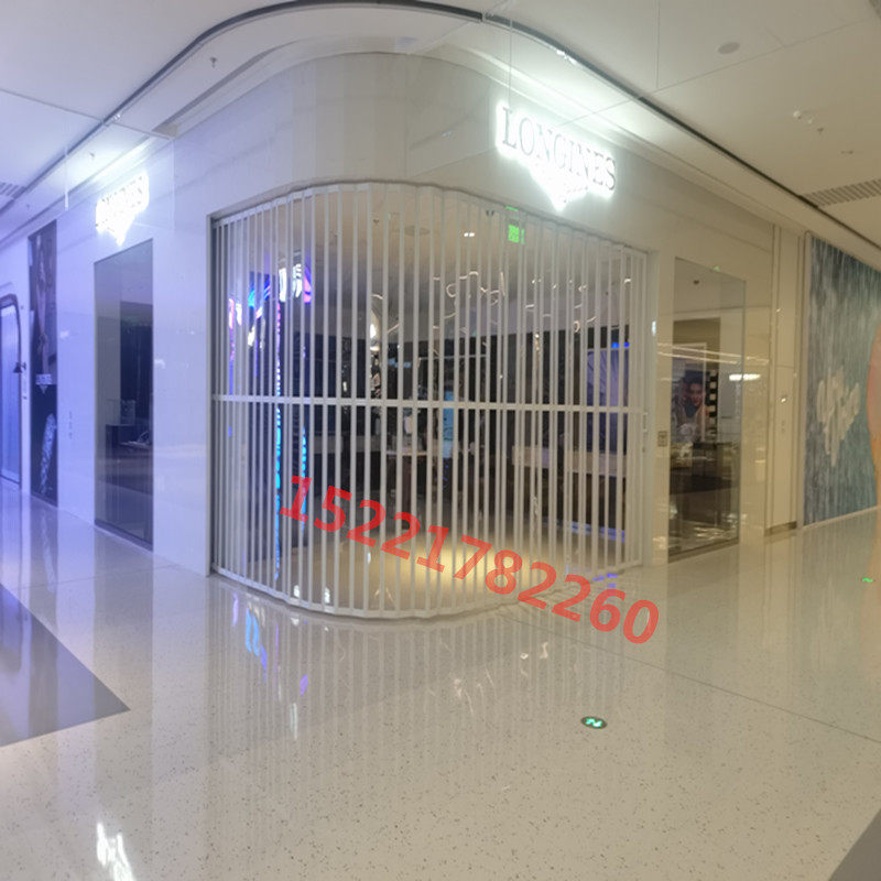 水晶折叠门洗车房铝合金pvc侧拉左右推拉维修商铺商场卷帘