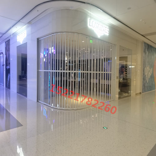 水晶折叠门洗车房铝合金pvc侧拉左右推拉维修商铺商场卷帘