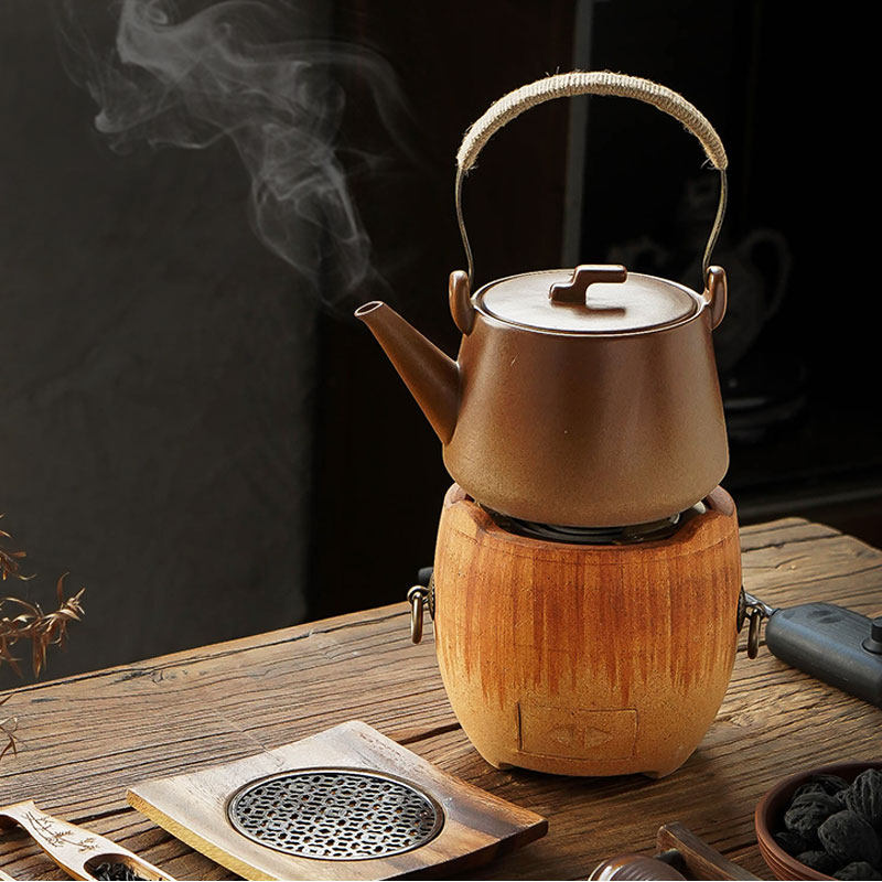 家用大容量泡茶陶瓷壶电陶炉明火烧水壶陶壶提梁壶煮茶器大号复古
