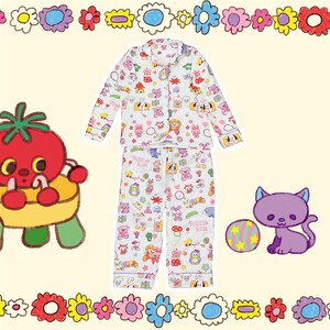 【富山商店x奥莉蛙】四层纯棉加厚纱布家居服可爱睡衣长袖长裤
