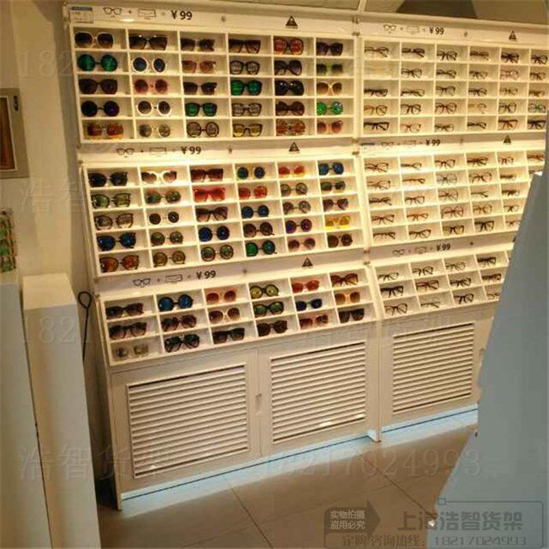 眼镜展示架木制烤漆眼镜展示柜饰品展示柜新款眼镜柜台货架展柜可