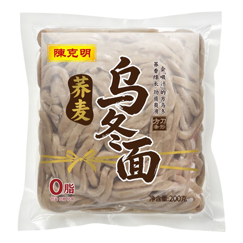 陳克明0脂荞麦乌冬面即食代餐