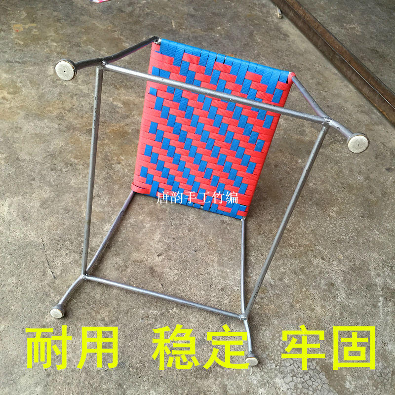 藤铁工艺品 矮凳 耐用结实简便 藤条凳子 铁艺椅子 方形小凳子