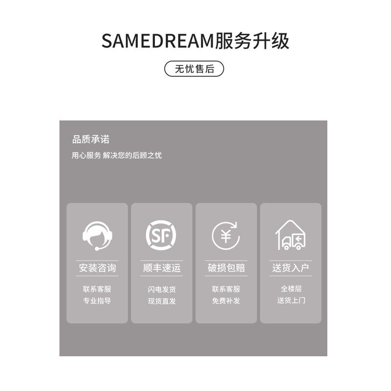 轻奢化妆镜带灯梳妆镜酒店卧室壁挂美妆补光镜led智能梳妆台镜子