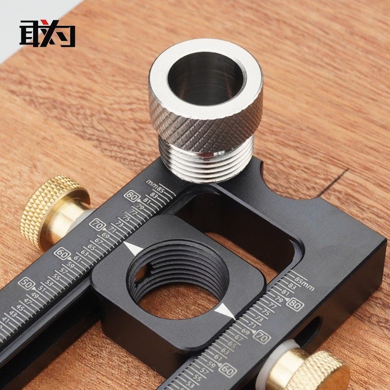 二合一定位器 婴儿童床 十字斜平头打孔器 床柜螺丝 木工工具