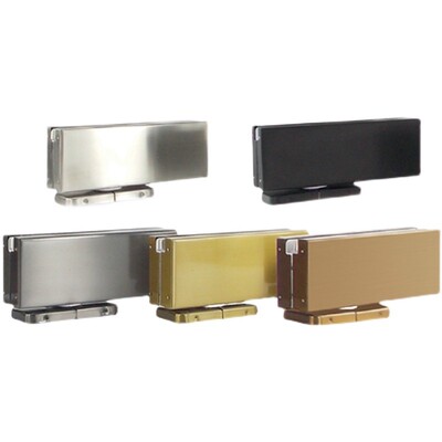 免开槽无框玻璃门地弹簧90度定位隐藏式地璜免挖坑地弹璜钛金黑色