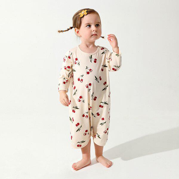 女童睡袍夏季薄款睡衣儿童空调服宝宝纯棉a类春秋长袖小女孩秋装