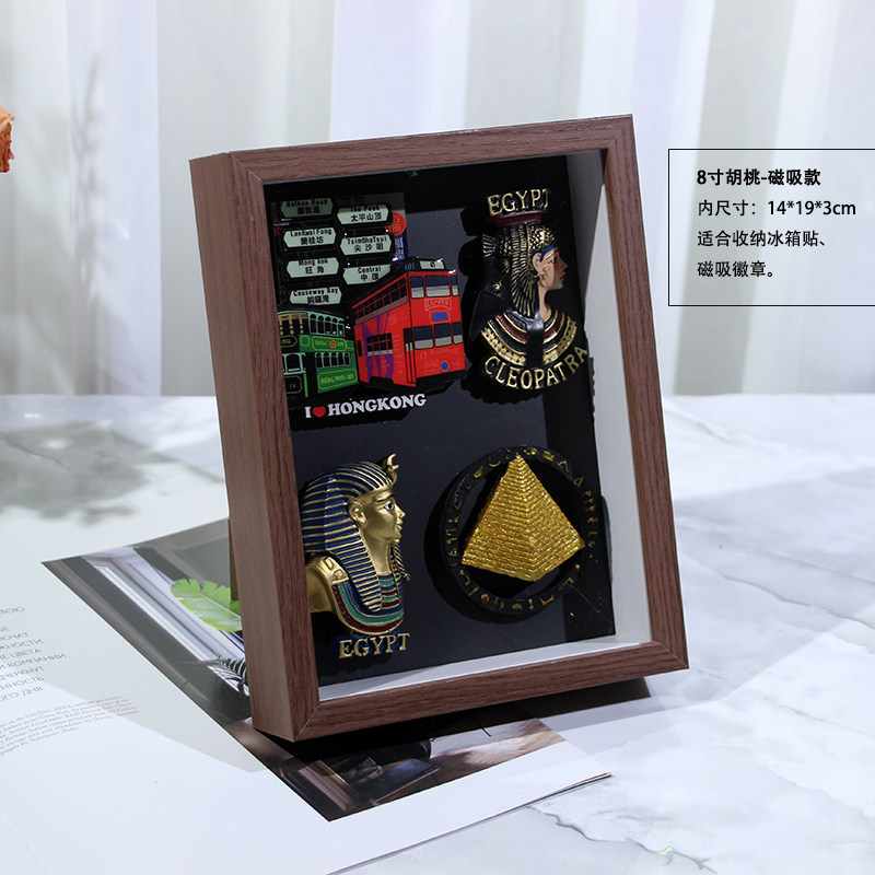 磁吸徽章盒子冰箱贴收藏展示框