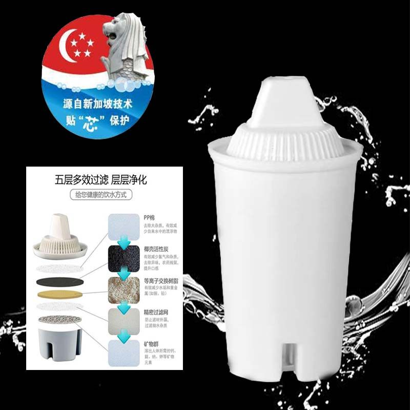 净水壶直饮厨房自来水净水器便携净水杯滤芯家用矿物质水过滤水壶