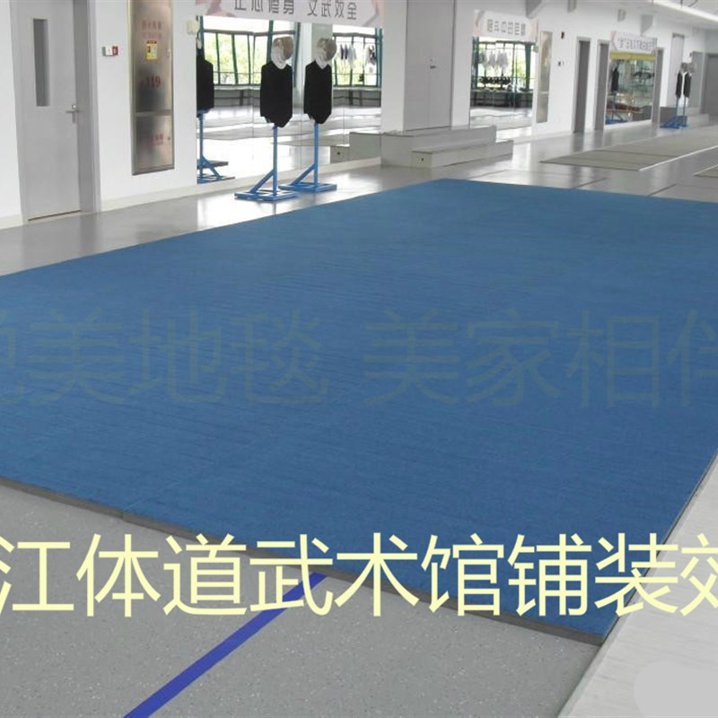 武术比赛专用地毯 健身舞蹈瑜珈垫 防摔 防滑 隔音 可定制图案