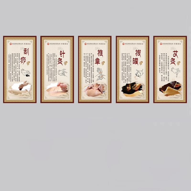中医养生馆春夏秋冬心肝脾肺肾立体墙壁挂画清调养补通装饰画海报