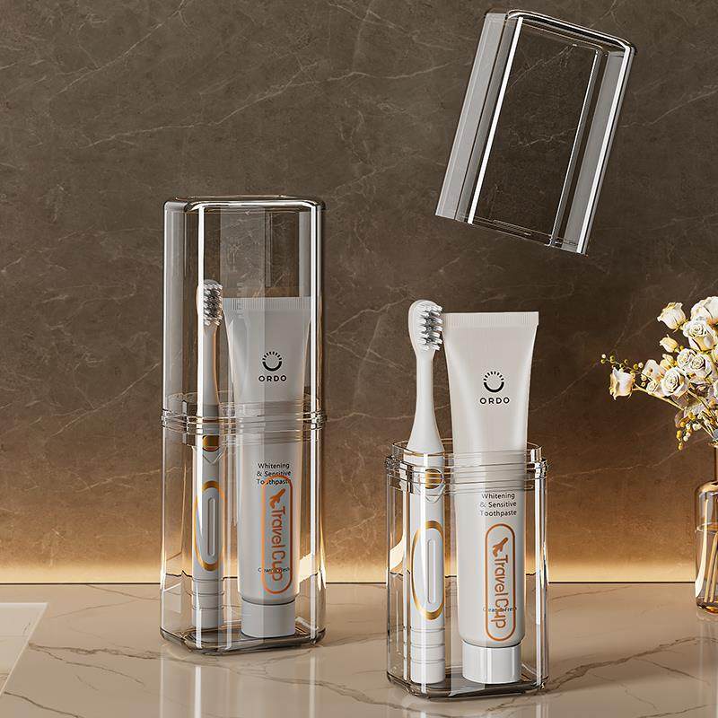 旅行漱口杯便携式牙刷旅游套装外出刷牙杯电动牙刷收纳盒洗漱