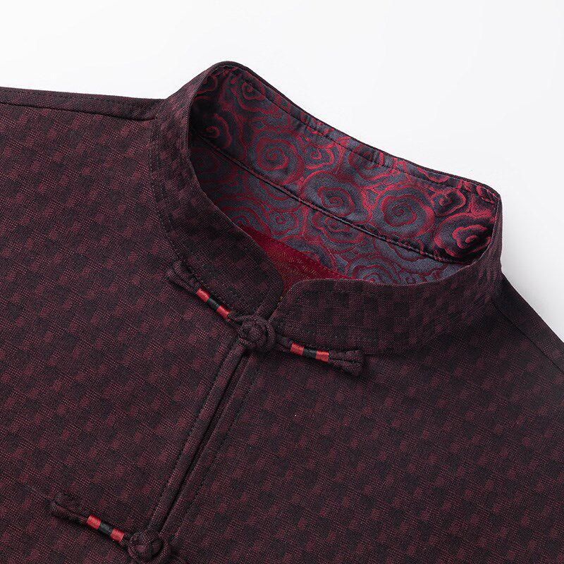 新年唐装男装秋冬款外套中老年人爸爸中式宴会礼服中国风棉衣棉服