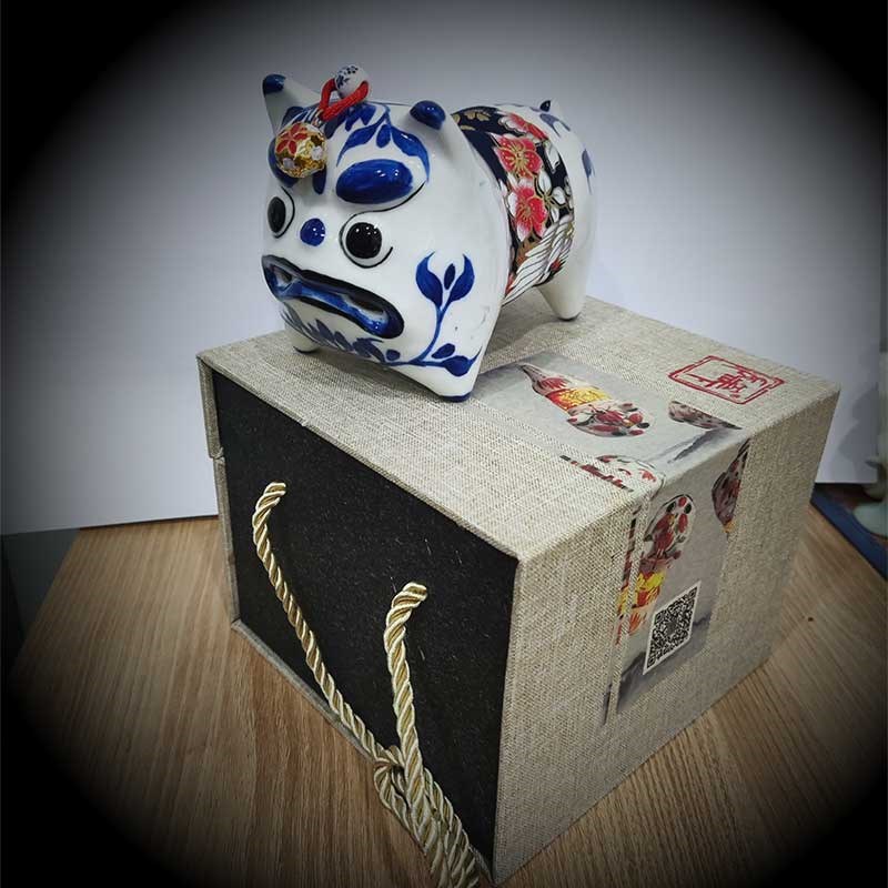好客山东 五虎瓷叫虎小夜灯护眼灯叫叫虎充电床头灯睡眠文创礼品