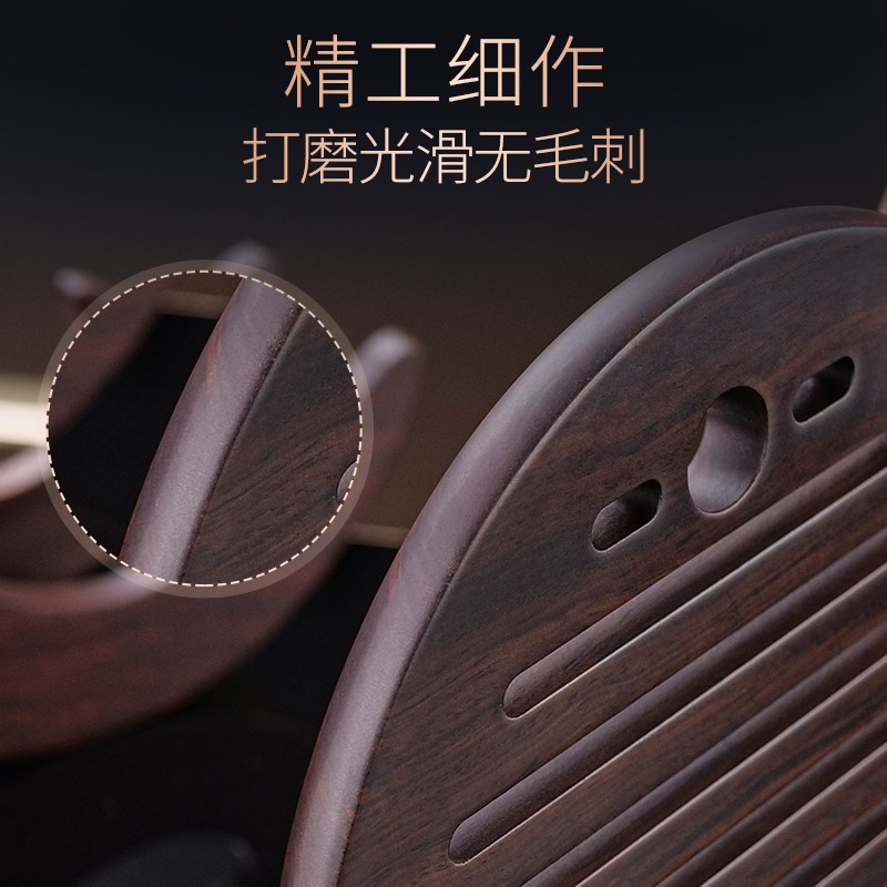实木隔热垫防烫餐垫中式厨房家用黑檀木实木锅垫耐高温加厚餐桌垫