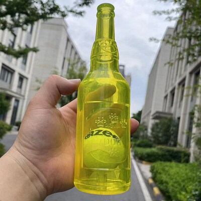 狗狗玩具网球酒瓶发声益智耐咬橡胶漂浮瓶解闷磨牙玩耍宠物狗用品