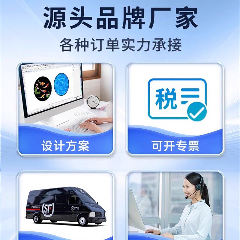 双头灯水纹动态鱼投影灯广告射灯logo门头招牌地面墙室内背景装饰