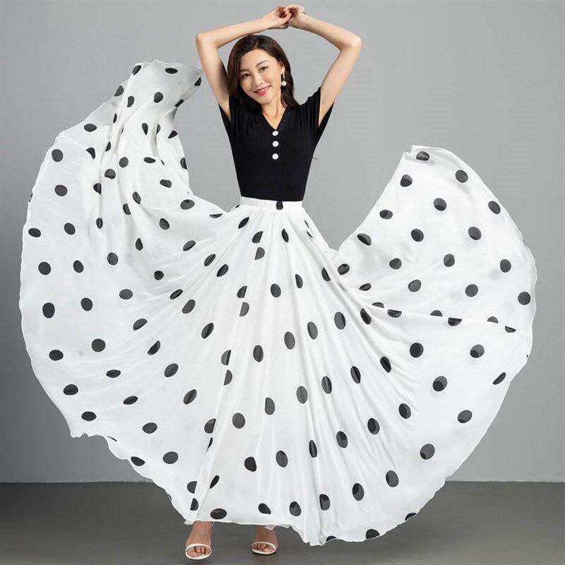 a字半身裙女2024新款春夏季垂坠感长款碎花雪纺薄款大码高腰长裙
