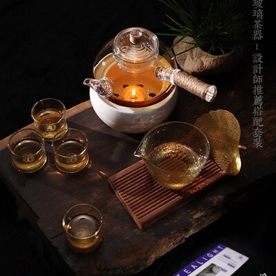 玻璃煮茶壶耐热高温煮茶器过滤侧把烧水壶花茶电陶炉可用茶具套装