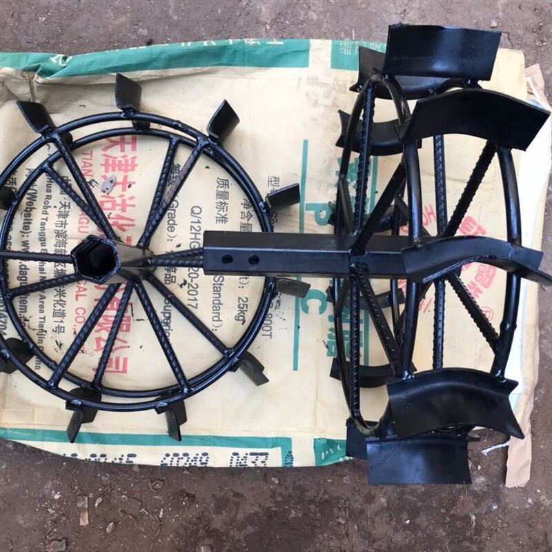 微耕机行走轮微耕机行走铁轮防滑铁轮小手扶拖拉机农机具配件水田