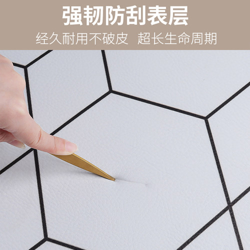 高级感皮革地垫网红免洗pvc可擦入户门地垫玄关进门脚垫门口地毯