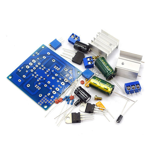 LM317+LM337正负双电源可调稳压电源板套件 317调压散件 负电压板