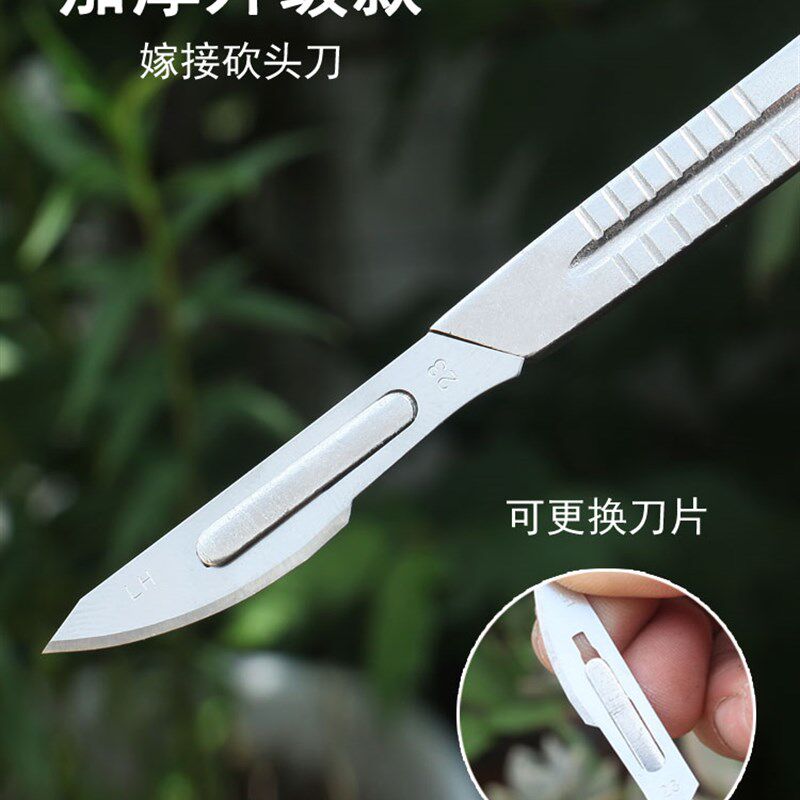 多肉嫁接刀芽接刀砍头刀月季分株工具园艺手工果树修枝刀包邮