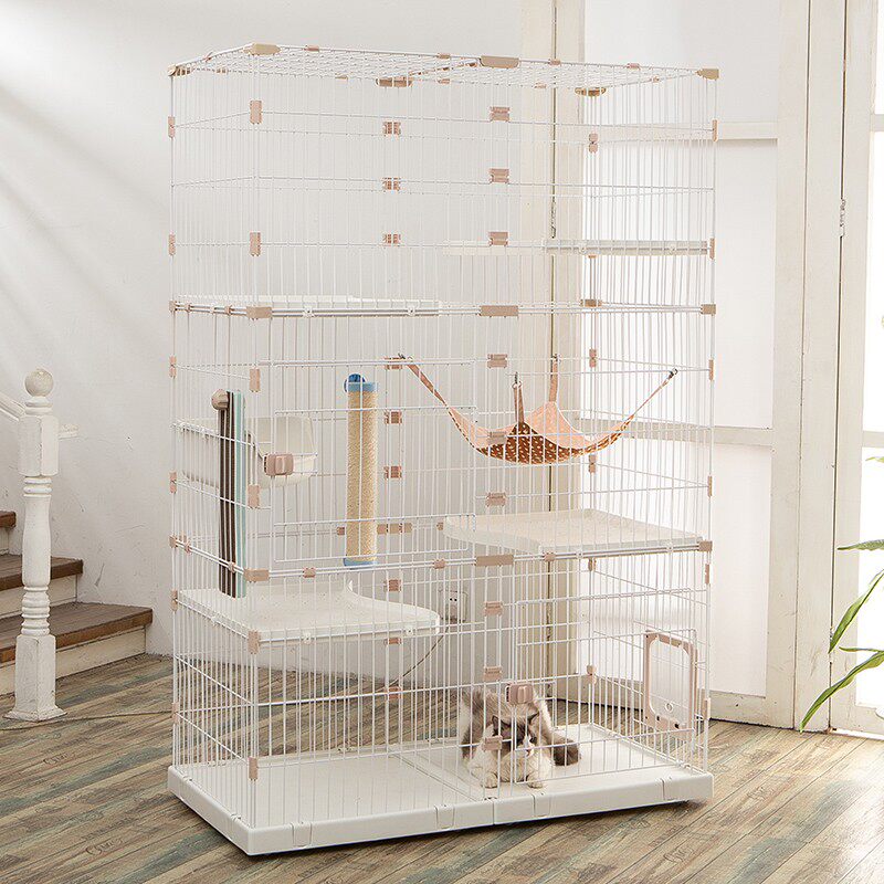 创逸自由组合猫笼家用室内 DIY大空间猫窝别墅宠管家宠物大号兔笼