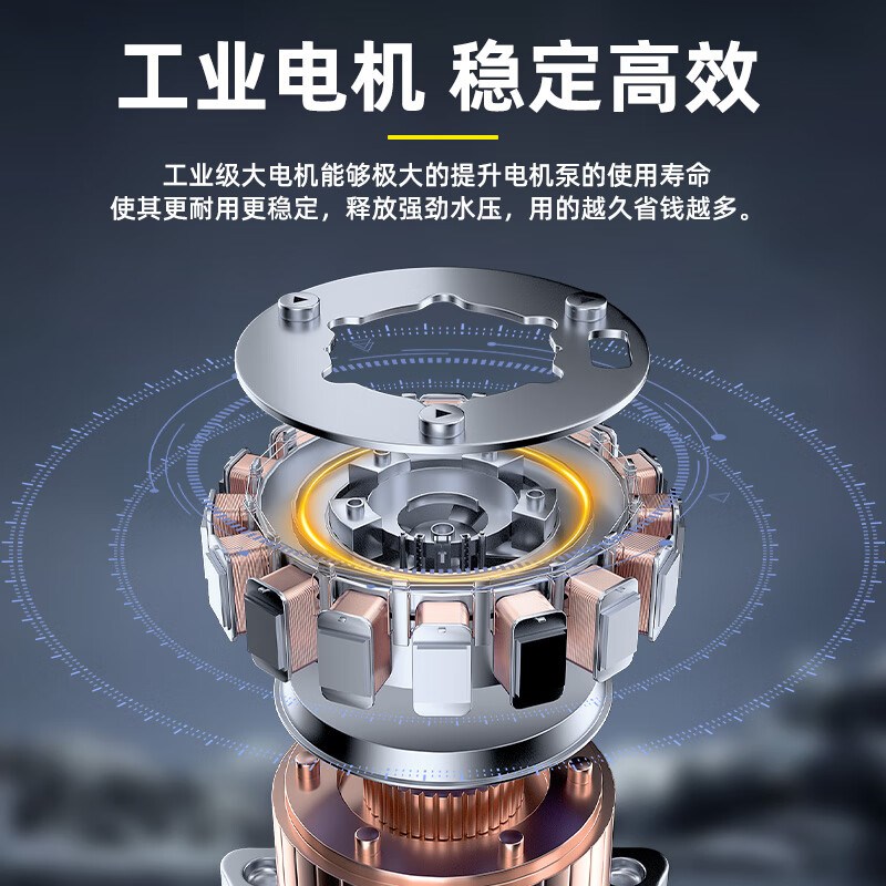探索者洗车机2025新款高压水枪家用220v强力洗地大功率洗车神器泵
