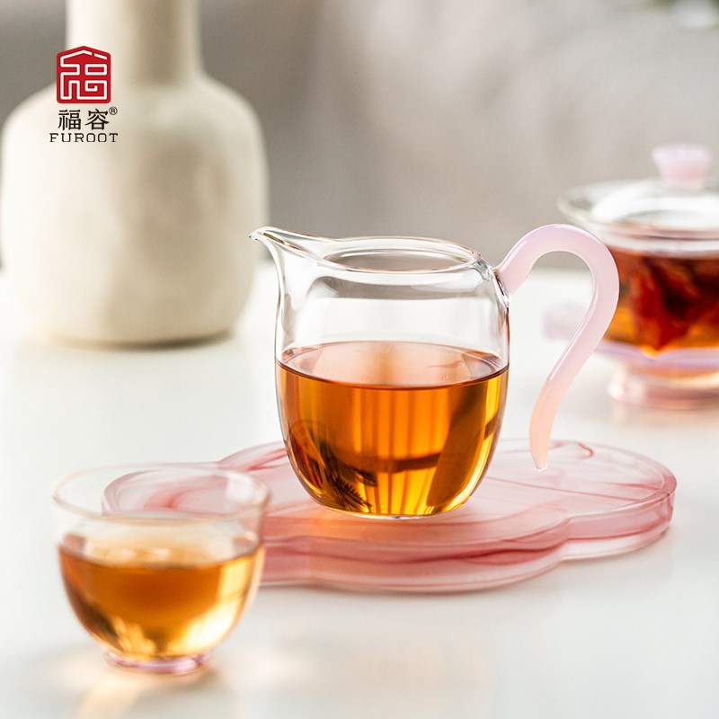 玻璃公道杯防烫茶具分茶器女士泡茶专用小公杯高硼硅玻璃功夫茶海