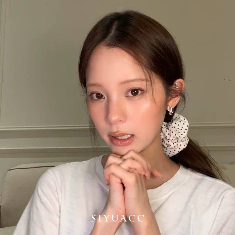 欧阳娜娜同款白色波点发圈韩系日常百搭扎发头绳甜美发绳头饰发饰