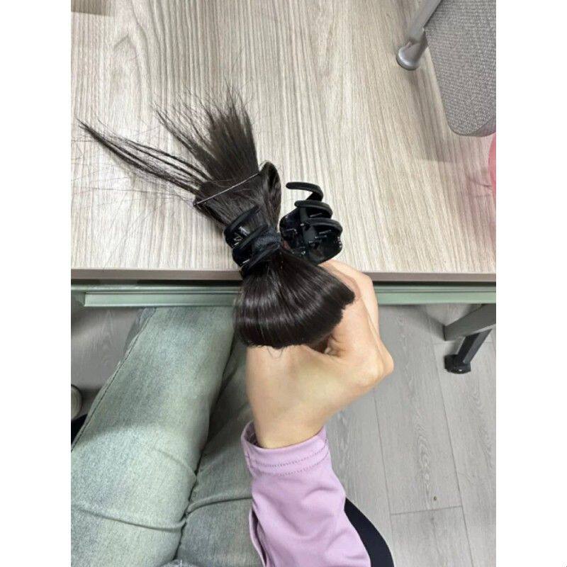 鸡毛毽子头抓夹女垫高颅顶发夹甜酷辣妹鸡窝丸子头扎头发定型发饰