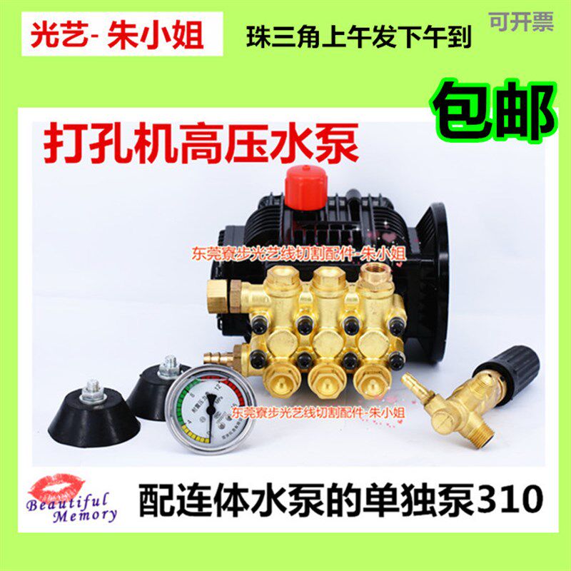 光艺 穿孔机机床高压水泵 申耀TZ-310 一体式水泵 连体水泵加电机