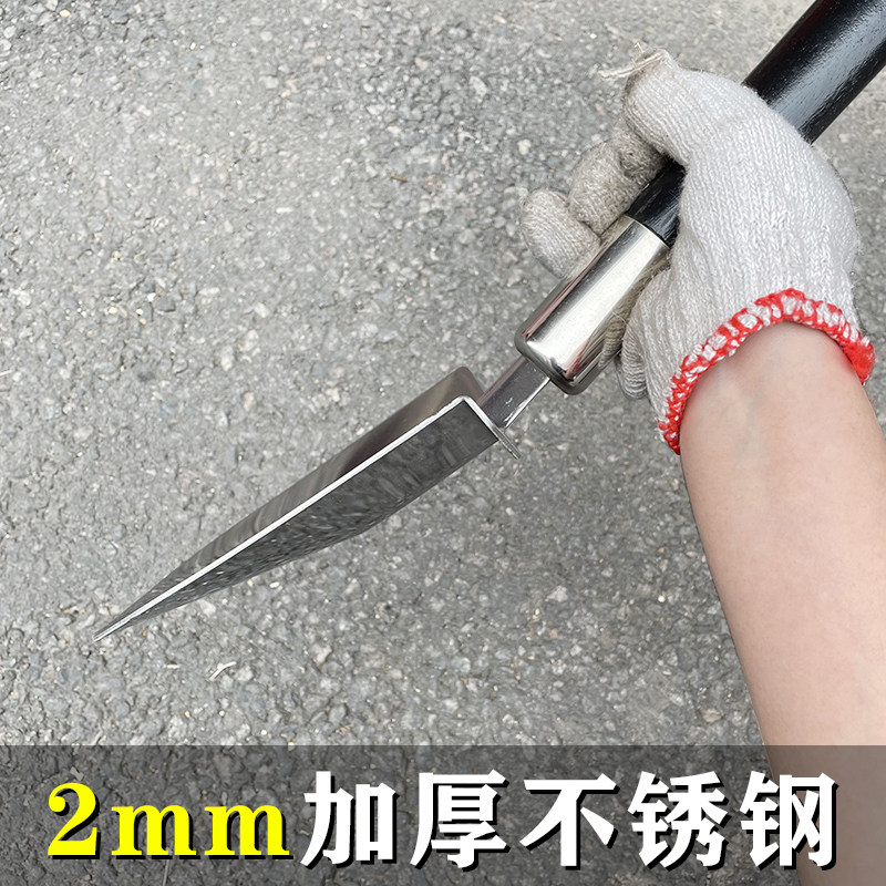 不锈钢铲加厚农用园林铁锹户外沙滩铲赶海种花挖土铲园艺平铲尖铲