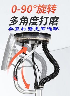 雷箭墙面打磨机软轴电动砂纸机砂光机轻便磨墙机沙皮机电机在下方