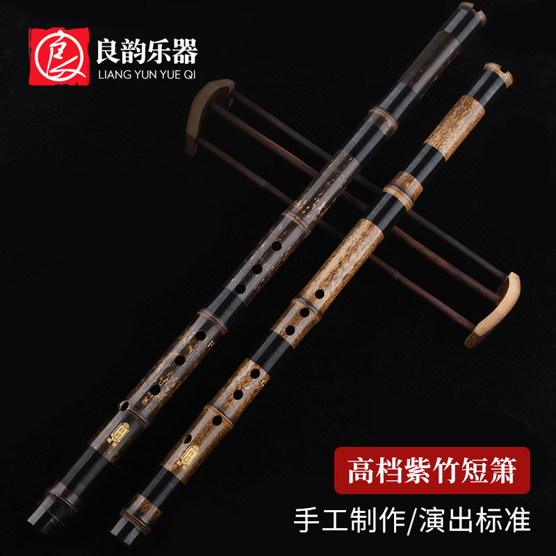 短萧乐器专业演奏初学入门素紫竹洞箫笛F正反手八孔G调一节古风潇