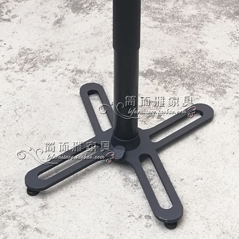 新款时尚升降又折叠酒吧桌家用轻奢创意高吧台全黑色铁艺高脚圆桌