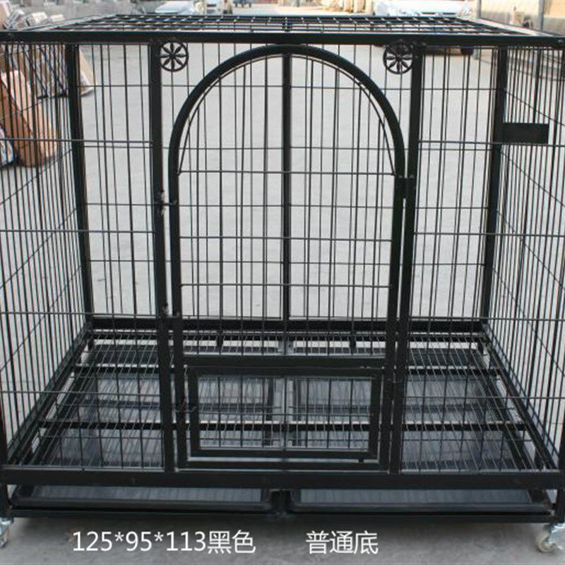 加粗125 L-大型犬M-中型犬金毛拉布拉多德牧阿拉斯加 方管狗笼子