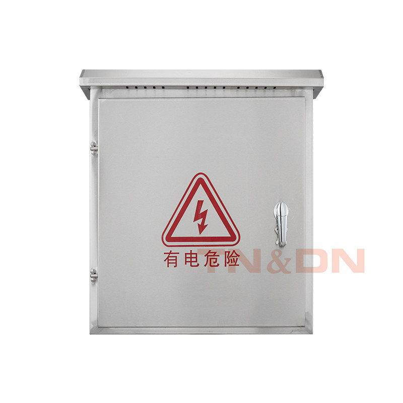 户外不锈钢配电箱室外带立柱箱控制箱落地箱防雨箱450*400*250