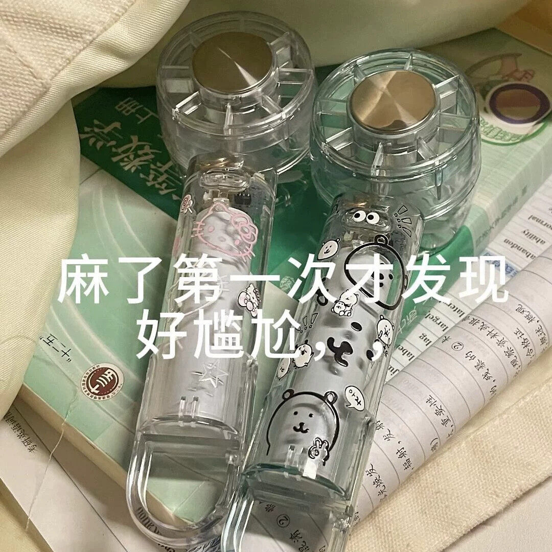 手持制冷小风扇冰敷透明USB迷你户外便携式涡轮登山扣大风力神器