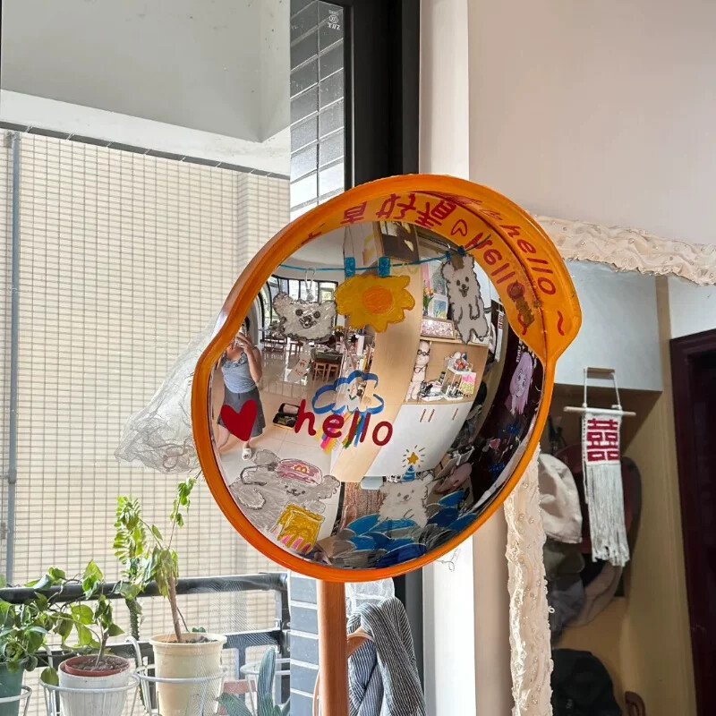 【新家的100个快递】室内广角镜凹凸镜diy自制装饰摆件拍照神器
